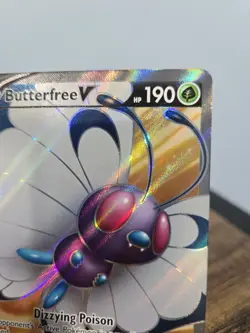 Pokemon Butterfree V (Full Art) : Darkness Ablaze #177/189 Ultra Rare Holo NM - Image 4