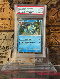 Vaporeon 168 Cosmos Holo SV: Scarlet & Violet Promo Pokemon Card PSA 10 - Image 1
