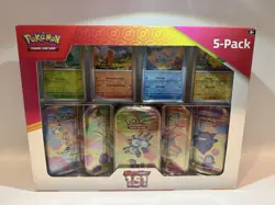 Pokemon Scarlet & Violet 151 Costco Mini Tin Bundle 10 Booster Packs Sealed - Image 1