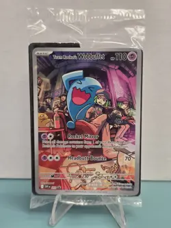 Pokemon TCG Team Rocket's Wobbuffet SVP 203 Sealed Black Star Promo Holo NM - Image 1