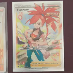Pokemon Trainer Supporter Full Art Holo Lot (4) Judge, Flannery, Giovanni - Image 5