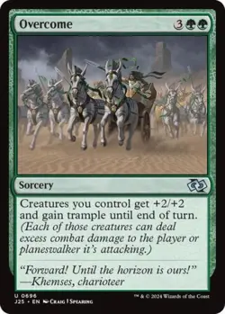 Overcome - Light Play MTG Foundations Jumpstart - Image 1