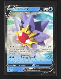Pokemon SWSH10: Astral Radiance #030/189 Ultra Rare,Holo Starmie V - Image 1