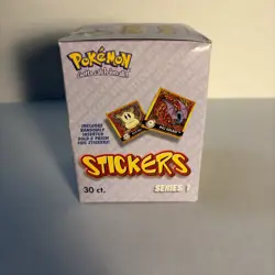 Pokemon Stickers Series 1 Artbox 1999 Full Retail Display Box of 30 Packs | G20 - Image 2