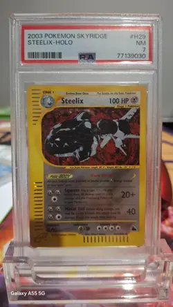Pokemon Steelix Skyridge Holo Rare #H29/H32 PSA 7 - Image 1