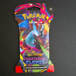 Pokemon TCG Mega Evolution Phantasmal Flames Sleeved Booster Pack - Image 1