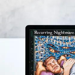 MTG Recurring Nightmare Exodus 72/143 Rare Black Enchantment Old Frame Magic Car - Image 2