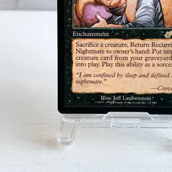 MTG Recurring Nightmare Exodus 72/143 Rare Black Enchantment Old Frame Magic Car - Image 4