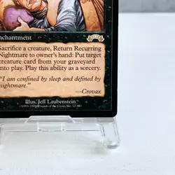 MTG Recurring Nightmare Exodus 72/143 Rare Black Enchantment Old Frame Magic Car - Image 5