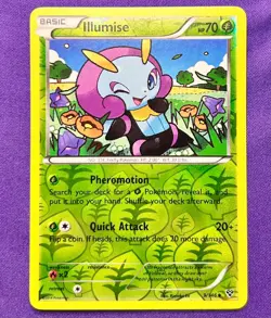 Illumise 9/146 Reverse Holo | XY Base Set | 2014 Pokemon TCG Card | LP/NM - Image 1
