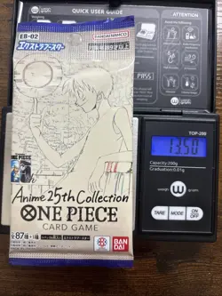 Heavy 13.50g One Piece Sealed Anime 25th Collection EB-02 Japanese Booster Pack - Image 1