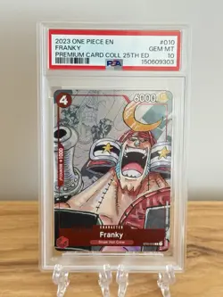 PSA 10 ~ One Piece Premium Card Collection 25th Anniversary ST01-010 FRANKY - Image 1