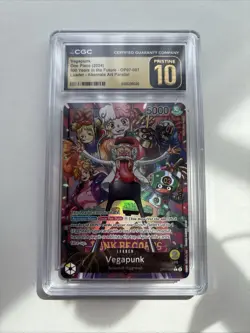 CGC PRISTINE 10 One Piece TCG: Vegapunk (Alt Art Leader)- OP07-097 Free Delivery - Image 1