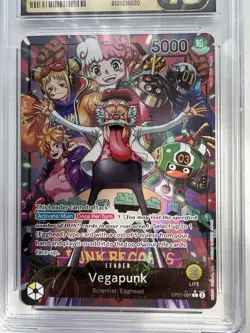 CGC PRISTINE 10 One Piece TCG: Vegapunk (Alt Art Leader)- OP07-097 Free Delivery - Image 2