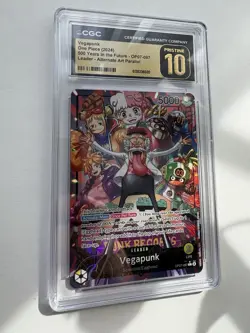 CGC PRISTINE 10 One Piece TCG: Vegapunk (Alt Art Leader)- OP07-097 Free Delivery - Image 4