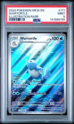Wartortle #171 PSA 9 Mint Holo Illustration Rare 151 Pokemon Card Fresh 🔥🔥 - Image 1