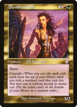 MTG - Bloodbraid Elf (Timeshifted) - Time Spiral Remastered - X1 - (NM) - - Image 1
