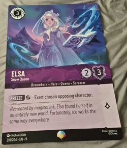 Elsa Lorcana Giant Advertising Promo Card A2 size Near Mint - Image 1