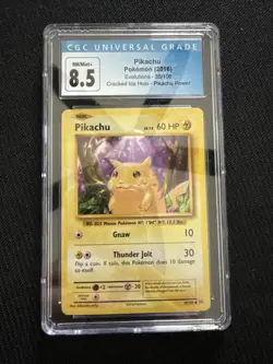 Pikachu 35/108 Cracked Ice Holo - Evolutions - Pokemon Card - NM - Image 1