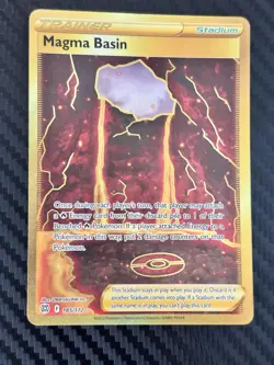 Pokemon Magma Basin Secret Rare Holo Swsh09 Brilliant Stars 185/172 Trainer Card - Image 1