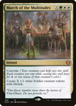 MTG - March of the Multitudes - Starter Commander - X1 - (NM) - - Image 1
