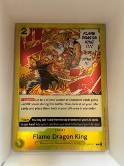 ST13-017 Flame Dragon King English C One Piece TCG Card Game - Image 1