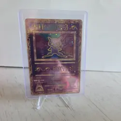 Ancient Mew Pokemon Card Holo Movie PROMO Medium Play, has a crease at top - Image 1