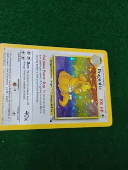 DRAGONITE 4/62 UNLIMITED CARD FOSSIL BASE SET 1999 HOLO TCG POKEMON RARE! - Image 1