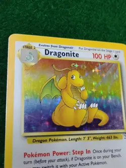 DRAGONITE 4/62 UNLIMITED CARD FOSSIL BASE SET 1999 HOLO TCG POKEMON RARE! - Image 3