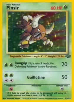 Pinsir 9/64 Jungle Unlimited Holo Rare Pokemon Card Lightly Played - Image 1