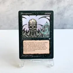 MTG Necropotence Ice Age Black Enchantment Rare Old Frame Mark Tedin Magic Card - Image 1
