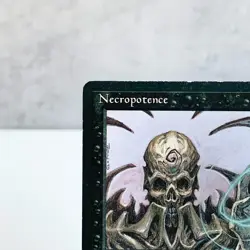MTG Necropotence Ice Age Black Enchantment Rare Old Frame Mark Tedin Magic Card - Image 2