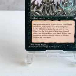 MTG Necropotence Ice Age Black Enchantment Rare Old Frame Mark Tedin Magic Card - Image 4