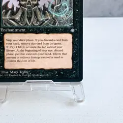 MTG Necropotence Ice Age Black Enchantment Rare Old Frame Mark Tedin Magic Card - Image 5