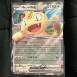 Pokemon Meowth ex Pokemon GO Holo Double Rare EX Card #062/088 170 HP - Image 1