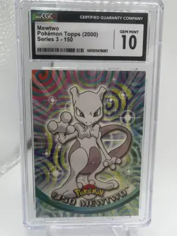 2000 Topps Pokemon Series 3 Mewtwo Card #150 CGC 10 - Image 1