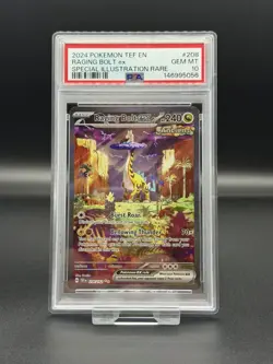 Raging Bolt Ex 208/162 PSA 10 Temporsl Forces Pokemon Card - Image 1