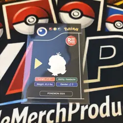 RARE FULL ART POKEMON POKEDEX BLACK CARD #054 PSYDUCK LOW POP 🏆 🌟 - Image 2