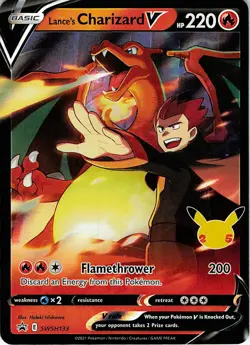 Lance's Charizard V Holo Promo SWSH: Sword & Shield Promo Cards SWSH133 NM - Image 1