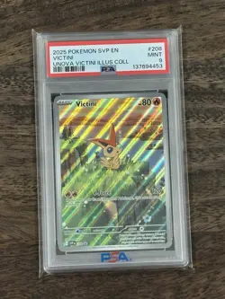 🔥 Victini SVP208 PSA 9 🔥 Scarlet & Violet Black Star Promo Holo Card - Image 3
