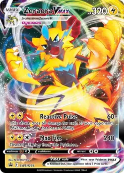 Zeraora VMAX Holo Promo SWSH: Sword & Shield Promo Cards SWSH264 NM - Image 1