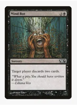MTG Mind Rot #106 Magic 2014 (M14) Card in Protective Sleeve - Image 1