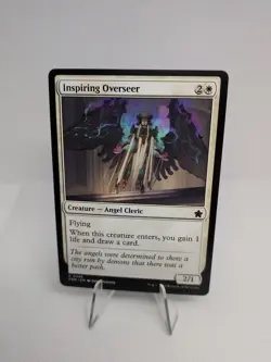 x4 MTG Inspiring Overseer Playset 496 Foundations Magic The Gathering 4x - Image 1