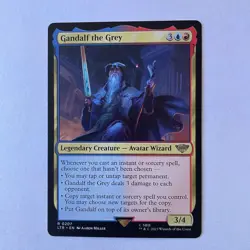 Magic the Gathering LoTR #207 Gandalf the Grey Rare - Image 1