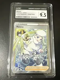 POKEMON 2022 Astral Radiance Trainer Full Art MELONY #TG26 CGC 9.5 Mint+ - Image 3