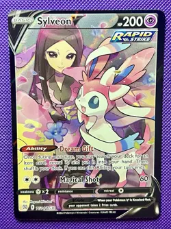Pokemon Sylveon V TG14/TG30 Brilliant Stars Trainer Gallery Holo Full Art NM TCG - Image 1