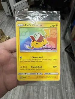 Sealed Ash's Pikachu SM108 Black Star Promo Sun & Moon Pokemon - Image 1
