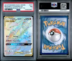 2019 Pokemon Sun & Moon Reshiram & Charizard GX Unbroken Bonds- SCRT-FA - Image 3