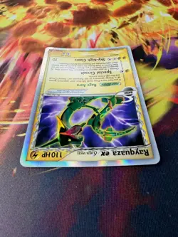 Rayquaza ex 97/101 LP-DMG Holo Rare EX Dragon Frontiers 2006 Pokemon TCG - Image 3