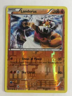 Pokemon TCG Furious Fists Reverse Holographic Landorus 58/111 Light Played - Image 1